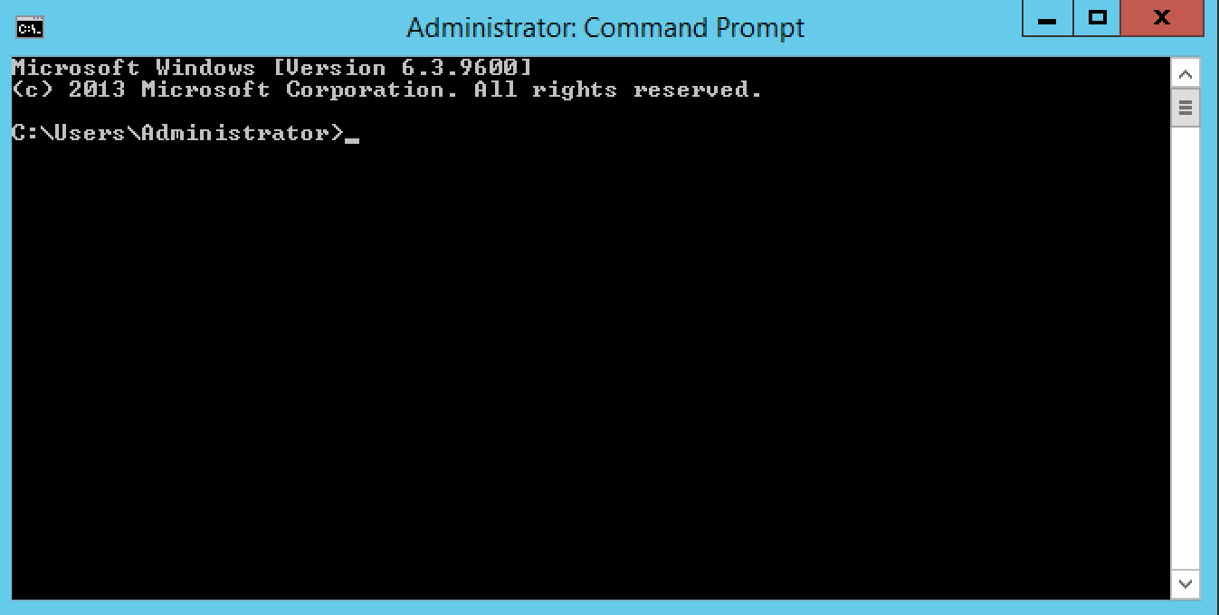 Admin Command Prompt