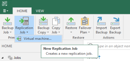 Create Replication Job