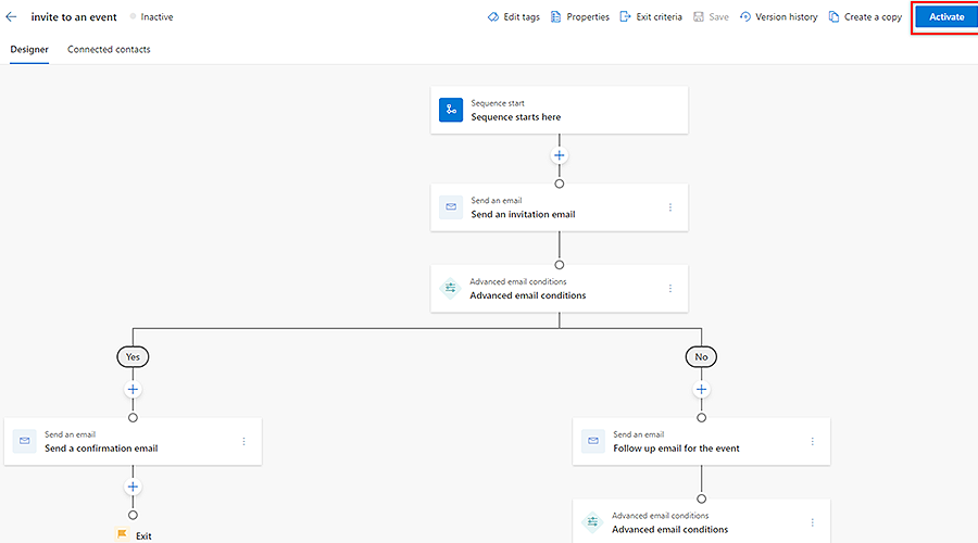 Dynamics 365 sequence