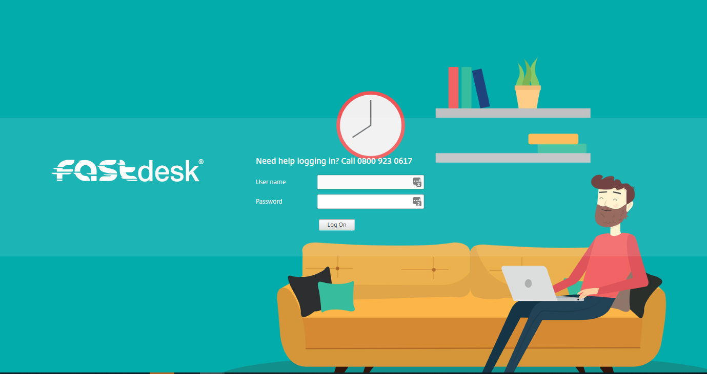 Image 1: FastDesk Log in Page